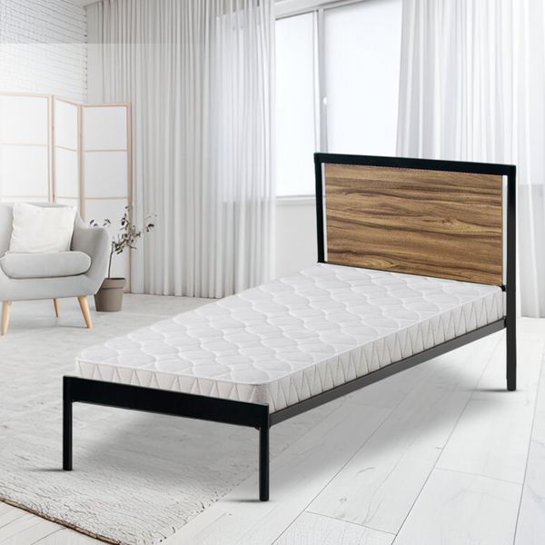 Sofia Metal and Wood Platform Bed Frame