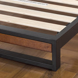 Sofia Metal and Wood Platform Bed Frame